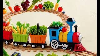 Veggie Train kids veggies trainvideo barbie cuteanimal [upl. by Ferdinanda139]