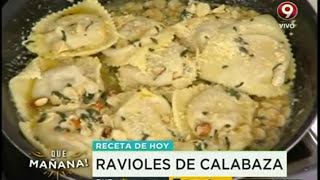 Receta de hoy Ravioles de calabaza [upl. by Roanna]