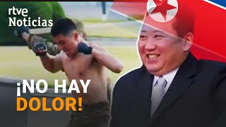 COREA DEL NORTE KIM JONG UN orgulloso ante la BRUTAL demostración de fuerza de sus soldados  RTVE [upl. by Sirrom]