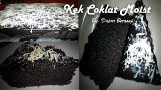 Kek Coklat Super Moist Mudah  Blender Je MESTI CUBA [upl. by Lledra]