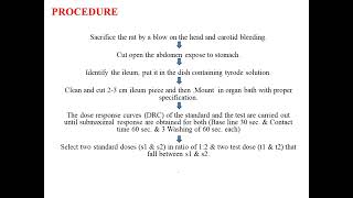 Bioassay of acetylcholine using rat ileumcolon by fourpoint bioassay [upl. by Ardna761]