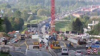 A643 und A66 Vollsperrungen am Schiersteiner Kreuz [upl. by Justina915]