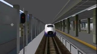 Railsim E3系こまち前面展望 田沢湖～新花巻 盛岡連結有 延伸版公開中！ [upl. by Renault]