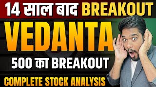 Vedanta Share में 14 साल बाद बड़ा Breakout  Vedanta Share Latest News Vedanta Share Analysis Target [upl. by Ahsiekit410]