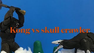 Kong vs skull crawler stop motion kong actionfigures stopmotion skullcrawler [upl. by Esirehs939]