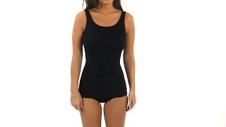 Penbrooke Mastectomy Krinkle Scoop Neck Sheath SwimOutletcom [upl. by Amero]