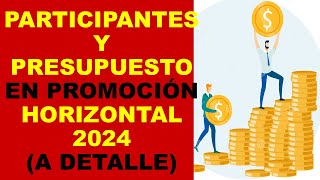 Soy Docente PARTICIPANTES Y PRESUPUESTO EN PROMOCIÓN HORIZONTAL 2024 A DETALLE [upl. by Irehs]