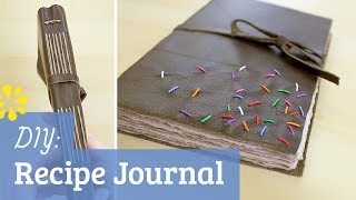 DIY Leather Recipe Journal  How To Cook That Collab  Sea Lemon [upl. by Nahrut]