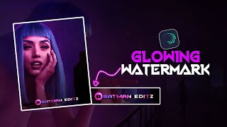 Glowing Watermark Tutorial  Alight Motion [upl. by Sig171]