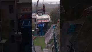 मां चंडी देवी उड़न खटोलाropeway travelling Chandi Devi Mandir Haridwar [upl. by Wilburt]