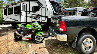 RV Life and Motorcycles Do you enjoy the outdoors kawasaki zx10r rvlife itsjustflash [upl. by Krebs]