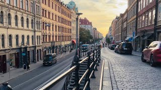 Stockholm Walks Hornsgatspuckeln Södermalm Sunset Stroll [upl. by Blum]