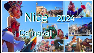 Carnaval de Nice France 2024 Ницца Франция Карнавал [upl. by Kirsten976]