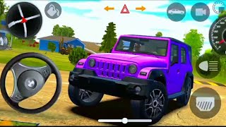 Dollar Song Modified Mahindra Black Thar👿  Indian Cars Simulator 3D  Android Gameplay games [upl. by Sublett331]