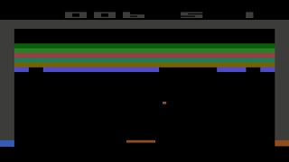 Breakout Atari 2600 Gameplay 1978 [upl. by Odom514]