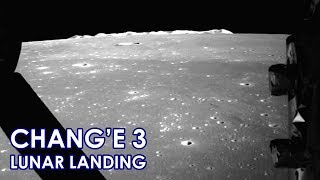 CHANGE 3 Chinese Moon landing  Real Speed 20131214 [upl. by Daye]