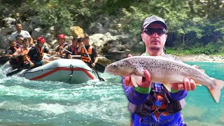 Pecanje pastrmke na reci Drini kod Foče  Rafting Tarom i Drinom  Fishing brown trout FULL VIDEO [upl. by Niroht124]