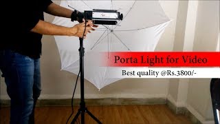 Porta light  Video light  unboxing and review [upl. by Nasar]