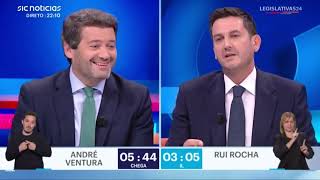 CHEGA vs IL  André Ventura vs Rui Rocha  Eleições Legislativas 2024 [upl. by Nerraj]