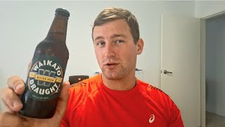 Waikato Draught  Beer Review One of NZs finest 🇳🇿 [upl. by Noerb]