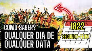 ALGORITMO DE ZELLER  COMO SABER O DIA DA SEMANA EM QUALQUER DATA DO CALENDÁRIO GREGORIANO [upl. by Burleigh]