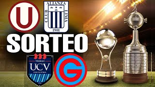 SORTEO de COPA LIBERTADORES y SUDAMERICANA 2024 para CLUBES PERUANOS [upl. by Meredi]