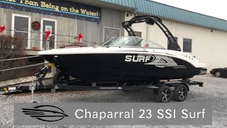 Chaparral 23 SSI Surf  2022 Walk Through [upl. by Airamesor]