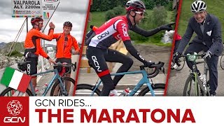 GCN Rides The Maratona dles Dolomites 2017 [upl. by Bertolde]