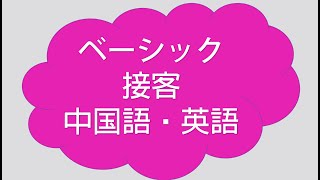 超使える【中国語・英語接客販売用語ー1】 [upl. by Aicylla]