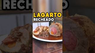 Receita de Lagarto Recheado  Tv Churrasco receitas [upl. by Arakat]