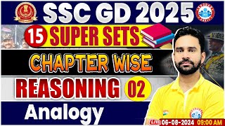 SSC GD 2025  Analogy Reasoning  SSC GD Reasoning Super Sets  By Rahul Sharma Sir [upl. by Haswell]