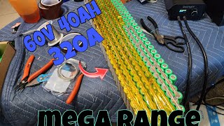 60v 40ah mega range battery DIY build [upl. by Joub]