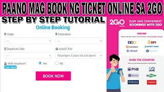 2024 2go Travel  Paano Mag Book ng Ticket sa 2go Website  Step By Step Sa Pag Book ng ETicket [upl. by Obla]