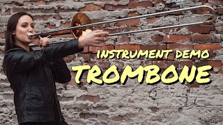 Instrument Demonstration for Beginning Band Students  the TROMBONE  from the Brass Family [upl. by Lian]