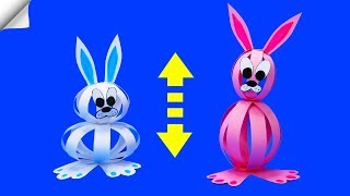 Easter Craft Ideas  Paper RABBIT  Paper Crafts [upl. by Hannaoj]