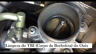 Limpeza do TBI Corpo da Borboleta do Onix [upl. by Sairahcaz]