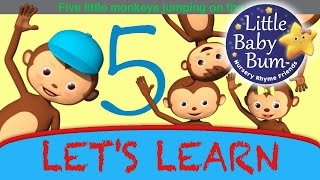 Five Little Monkeys Jumping  Little Baby Bum  Nursery Rhymes for Babies  Songs for Kids [upl. by Vanzant]