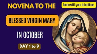 Novena to the Blessed Virgin Mary in the Month of October Day 1 to 9 Marian October devotion novena [upl. by Eiro]