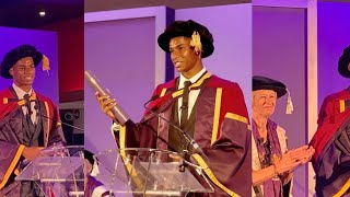 Marcus Rashford receiving his Doctorate honours MBE at University of ManchesterMan UnitedPogba [upl. by Hoppe]