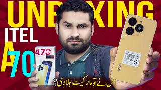 Itel A70 Unboxing amp Quick Review  4GB128GB amp iphone Design In 22000 Pkr ‼️Buy Or Not [upl. by Sirronal]