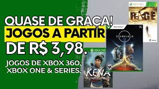 OFERTAS SURPRESA DE JOGOS XBOX 360 XBOX ONE e SERIES  A Partir de R 398 QUASE DE GRAÇA [upl. by Ehudd]