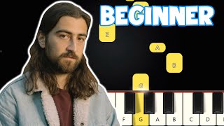 Stick Season  Noah Kahan  Beginner Piano Tutorial  Easy Piano [upl. by Ynelram]