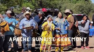 Apache Sunrise Ceremony Middle Verde September 30 2023 [upl. by Nwahsad]