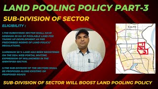 Land pooling policy part3  Subdivision of sector  Minimum 20 Haone side ROW latestnews dda [upl. by Arluene]