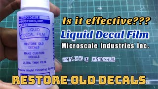 Experiment Liquid Decal Film by Microscale Industries Inc  How To Restore Old Waterslide Decals [upl. by Arni]