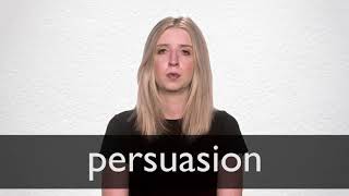 How to pronounce PERSUASION in British English [upl. by Ayoral]