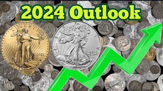 SILVER amp GOLD 2024 OUTLOOK and 2023 metals and collectibles market recap [upl. by Latoye44]