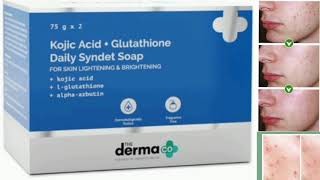 The Derma Co Kojic Acid Syndet Soap with Glutathione Soap [upl. by Candra]