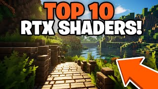 Top 10 RTX Shaders For Minecraft Bedrock 121 [upl. by Eiramassenav217]