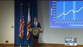 Gov Newsom releases 144B California budget [upl. by Ahtelat609]